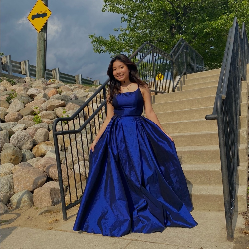 Blue Prom Dress - Picture 2 of 3